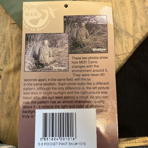 M2D Shooting or Hunting Grassland Duck Camouflage Men’s New wt Tags Camo Pants - Picture 9 of 10